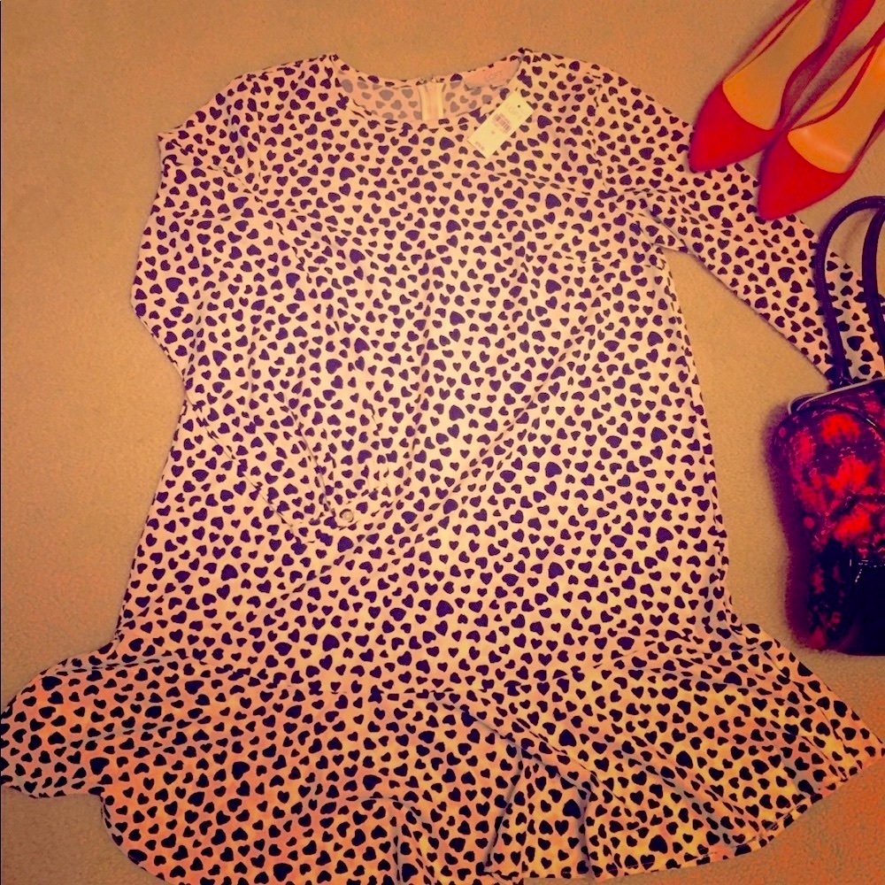 Black Heart Flirty Ann Taylor Dress.